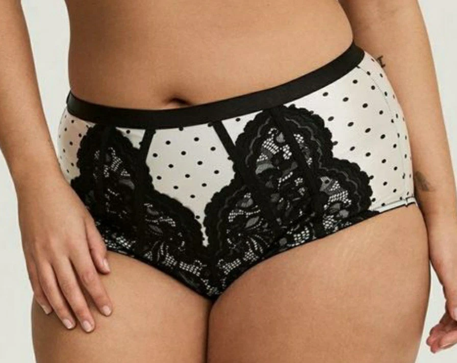 Трусики брифы Torrid ретро в горошек 360° сглаживающие высокая талия большой размер 5X, 28 - Изображение 3 из 4