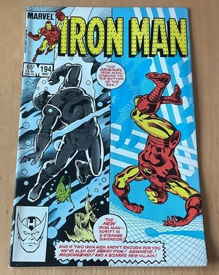 Marvel Comics Iron Man #194 May 1985 1st Appearance of Scourge VF+/BB  