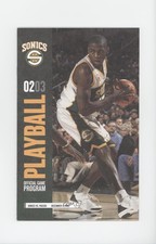 2002 Seattle Supersonics Playball Official Game Programs Desmond Mason #12-4 0o9