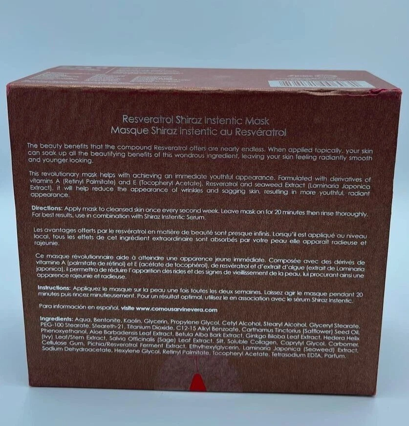 MASCARILLA INSTANTÁNEA VERA RESVERATROL SHIRAZ 4,23 fl. oz/120 g Foto 4 de 4