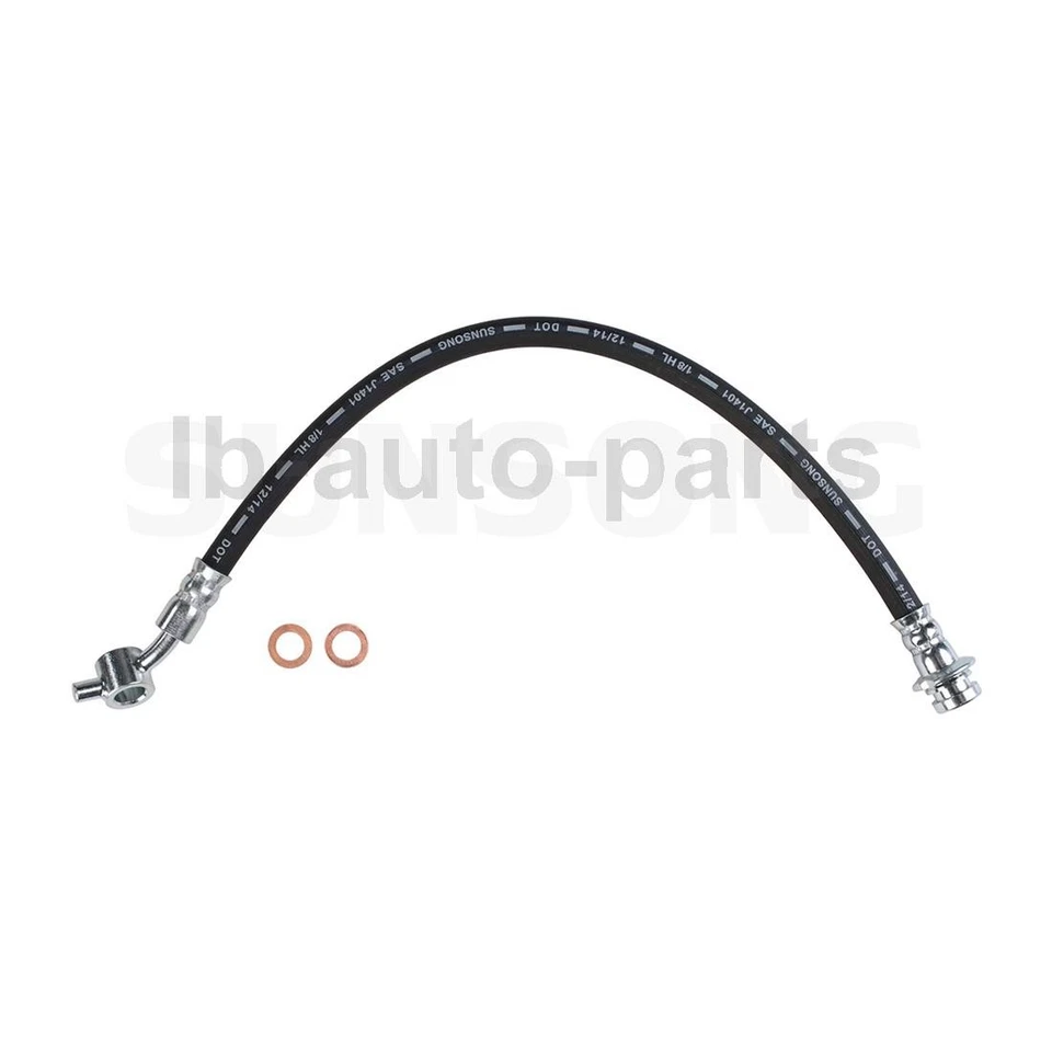 Manguera de freno delantera Sunsong 2 piezas para Nissan Frontier 1998-2001 tracción trasera 2,4 L Foto 4 de 4