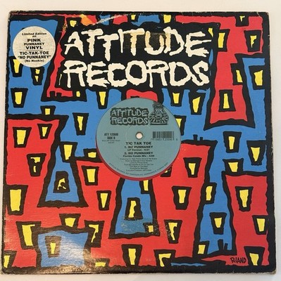 Tic Tak Toe No Punnaney Pink Vinyl 12'' Attitude Records Miami Bass VG+