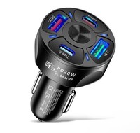 Auto LadegeräT USB-C & Usb A ZigarettenanzüNder 4In1 Ladeadapter Kfz