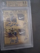 2016 PANINI SPECTRA ROOKIE DUAL AUTOS GOLD LAUNDRY TAGS NIKE SWOOSH