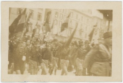 Bologna. der Umzug der Faschisten. Faschismus. Italien. 1926.