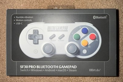 8BITDO SF30 Pro BLUETOOTH GAMEPAD DISCONTINUED RARE - NEW