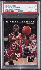 1992 SKYBOX USA BASKETBALL #42 MICHAEL JORDAN PSA 10