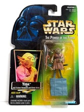 Star Wars POTF Yoda 1997 Kenner Sealed Action Figure w Backpack Gimer Stick