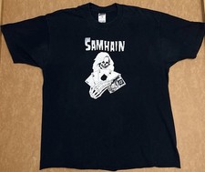 Samhain Reaper Playing Cards T Shirt Mens XL Black Band Tee Danzig Punk Horror