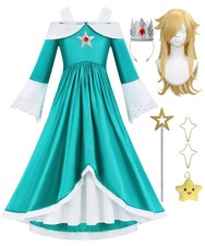 Girls Princess Rosalina Costume Kids Dress 5-6 Years / 120, Green