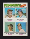 1977 TOPPS #472  ROOKIE PITCHERS Aase / McClure / Patterson / Wehrmeister  NM  A