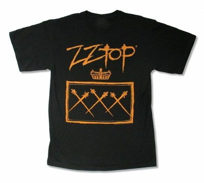 Vintage ZZ Top Crown Tour Heavy Cotton Black All Size Unisex Shirt C288