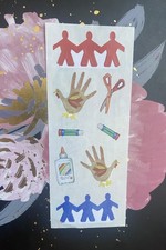 Vintage Creative Memories School Cutout Crafts Sticker Strip