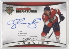 2021-22 Upper Deck Ultimate Collection Signatures Rookies Cole Schwindt Auto 3vx