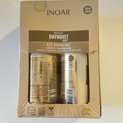 INOAR Absolut DayMoist Shampoo Conditioner Special Kit 250ml VEGAN New Old Stock