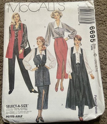 Vintage McCall s 6695 Größe C 10-14 Schnittmuster ungeschnitten