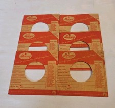 45 RPM 7" RECORD SLEEVES CO. SLEEVE 6 PACK SEE PHOTOS Mercury Records SLV337 