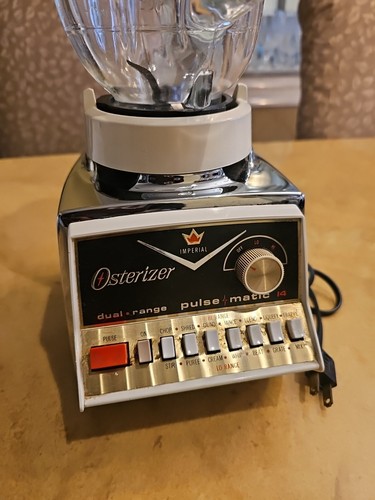 Vintage Osterizer Galaxie Blender Mixer 5 Cup Glass Jar Chrome 861-06H - Picture 2 of 10