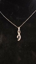 Kays 925 Sterling Silver Diamond Necklace