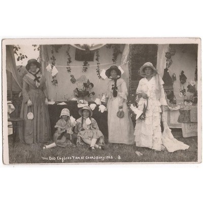 CHARLBURY Old English Fair 1923, Oxfordshire RP Postkarte von Packer unbenutzt
