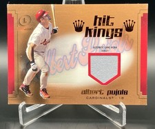 2004 Fleer Legacy Hit Kings Game Used Jersey Relic Albert Pujols Cardinals