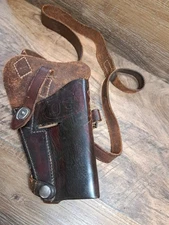 Fair Bolen Leather Colt 1911 Military Tanker Style Shoulder Holster RH Black