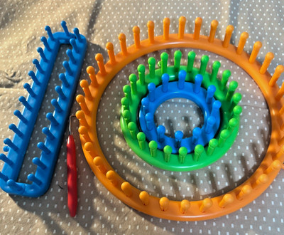 Boye Knitting Loom Set Round Rectangle Hook