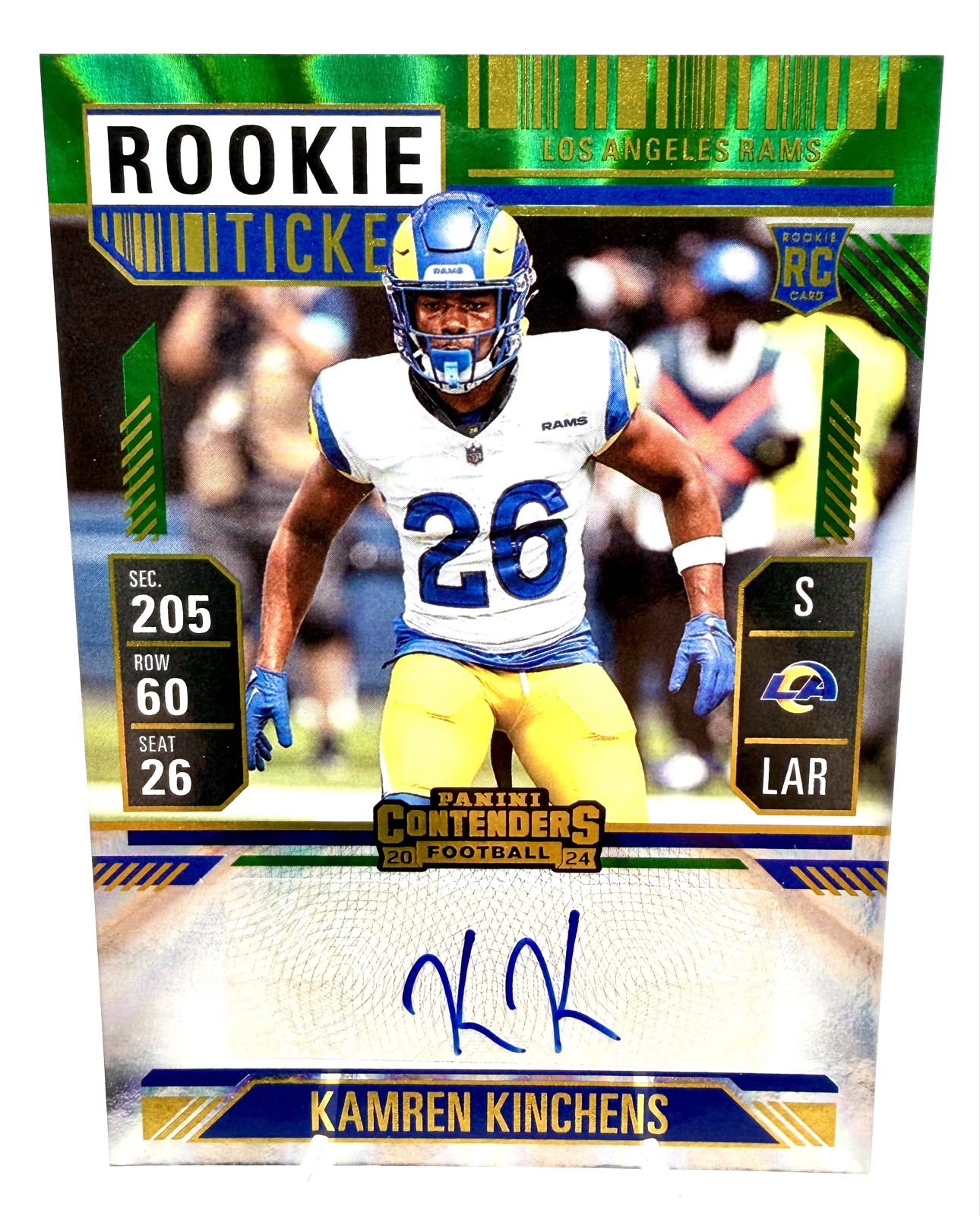 Kamren Kinchens Panini Contenders #178 Variation-Opening Kickoff Ticket