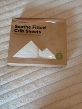 Kea Baby Soothe Fitted Crib Sheets, Brand New 2 pack, White
