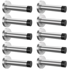 DOKU 10Pcs Door Stop, 3.5 Inch Heavy Duty 304 Stainless Steel Door Stopper wi...