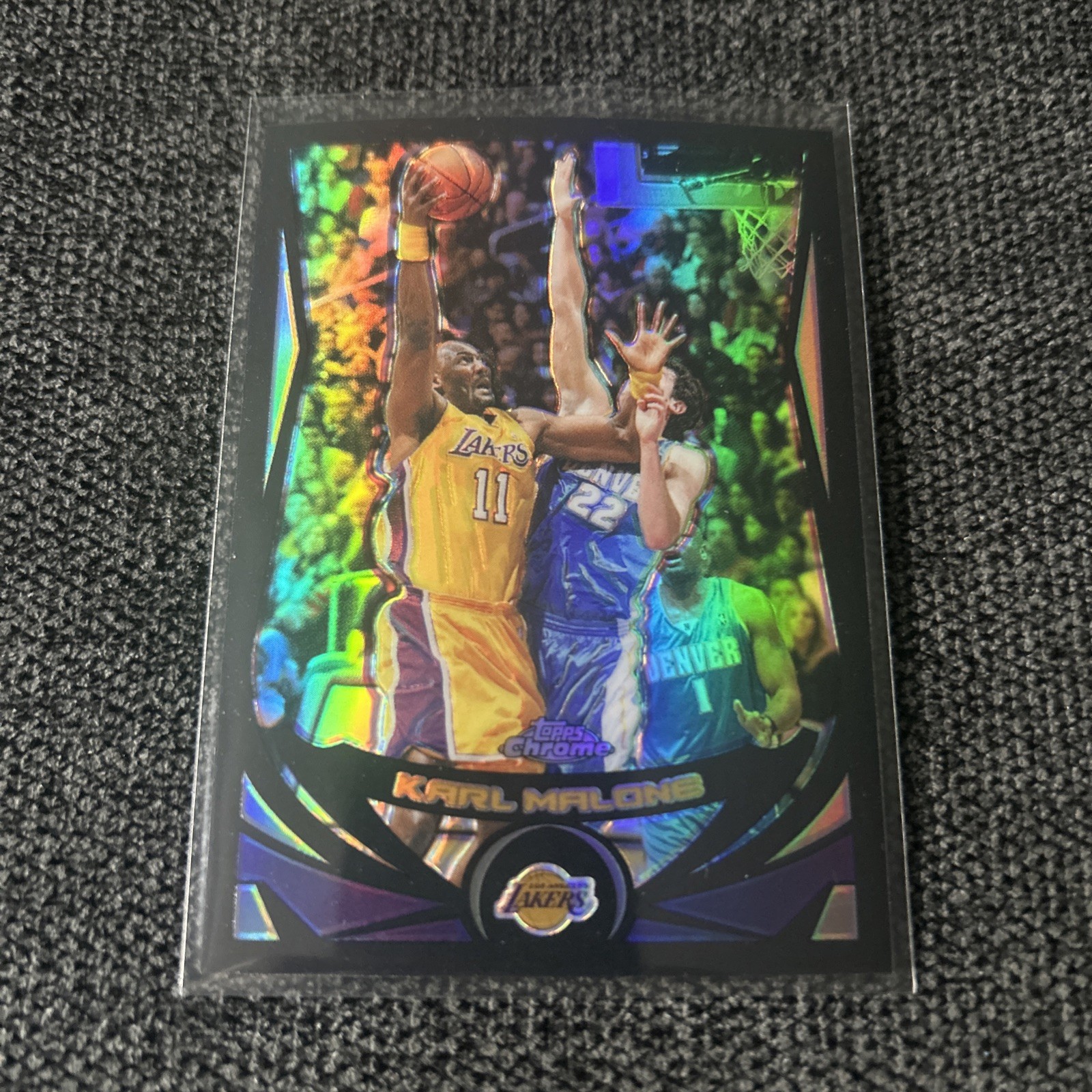 2004-05 Topps Chrome - Karl Malone #110 Black Refractor /500