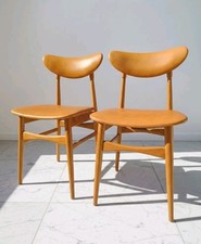 Set 2 sedie Vintage Scandinave, anni '70