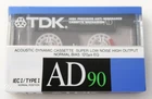 TDK AD 90 Premium Normal Position Type I Blank Audio Cassette - Japan 1988