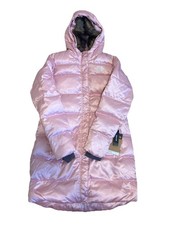 NWT The North Face Girls Down Parka Coat XXL 18/20 Cameo Pink Full Zip 600 Down