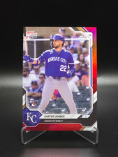 Carter Jensen 2026 Topps Now Road To Opening Day Kansas City Royals Red #4/5 RC