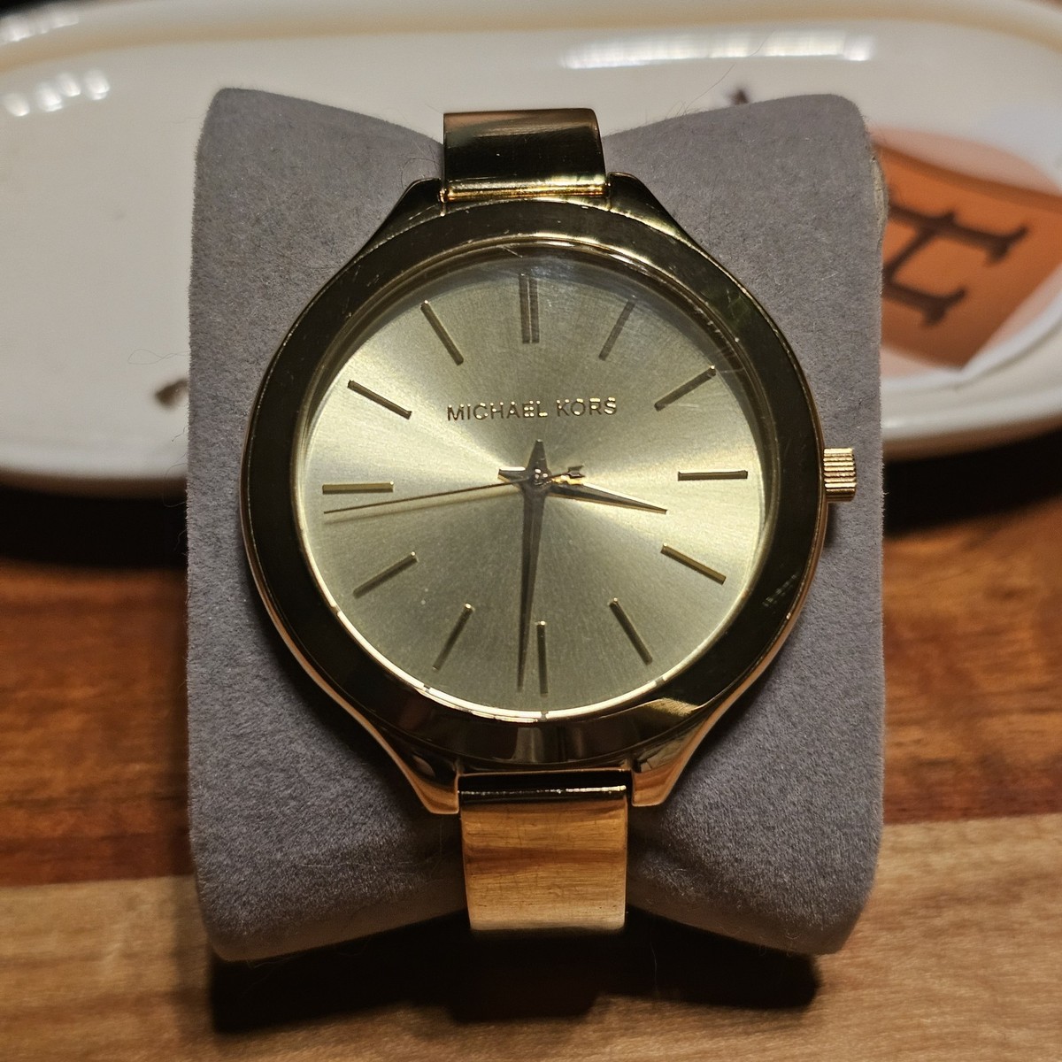 Michael Kors Women's Watch Gold-Tone Stainless Steel Slim Runway MK-3275