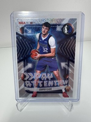 2025-26 Topps NBA Hoops Cooper Flagg Rookie Pay Attention Pixel Burst Mavericks