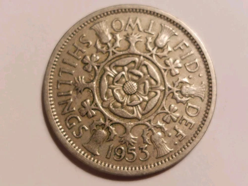 Münze Großbritannien: 2 Shilling 1953 - Picture 1 of 2