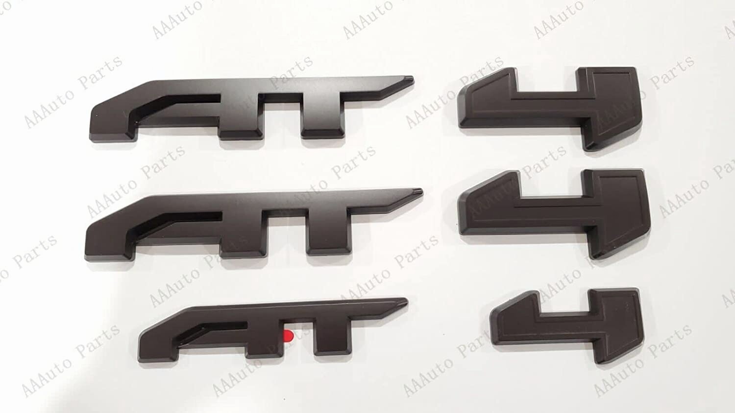 Front Grill Gloss Black Red AT4 OVERLAY Emblem 2023+ Sierra 1500 25003500 Canyon - Foto 6