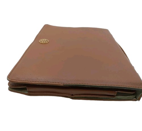 Tory Burch Brown Leather Robinson iPad Tablet Case READ Description - Picture 11 of 13