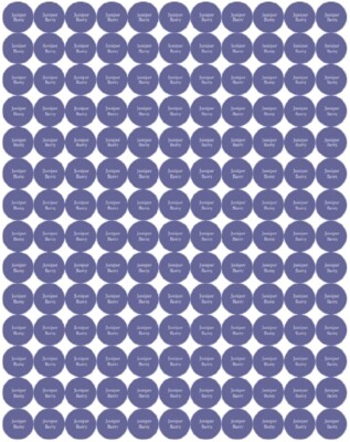 Juniper Berry Essential Oil Bottle Cap Stickers