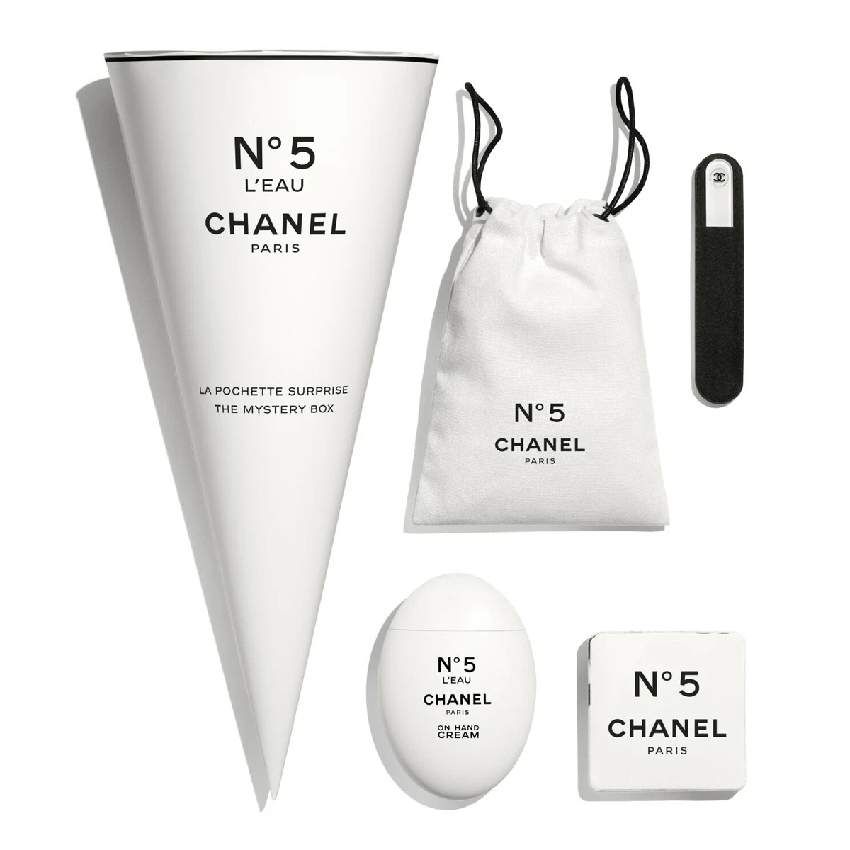 NEW CHANEL Factory 5 No 5 Hand Cream Nail File Towel LIMITED