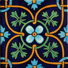 6" x 6" 4 pcs TalaMex Soyopa Talavera Mexican Tile
