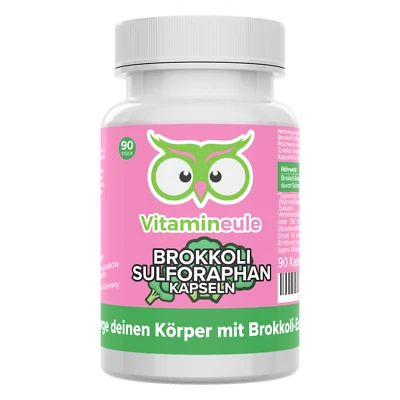 Brokkoli Sulforaphan Kapseln mit 400 mg Extrakt - vegan - Vitamineule - Bild 1 von 4