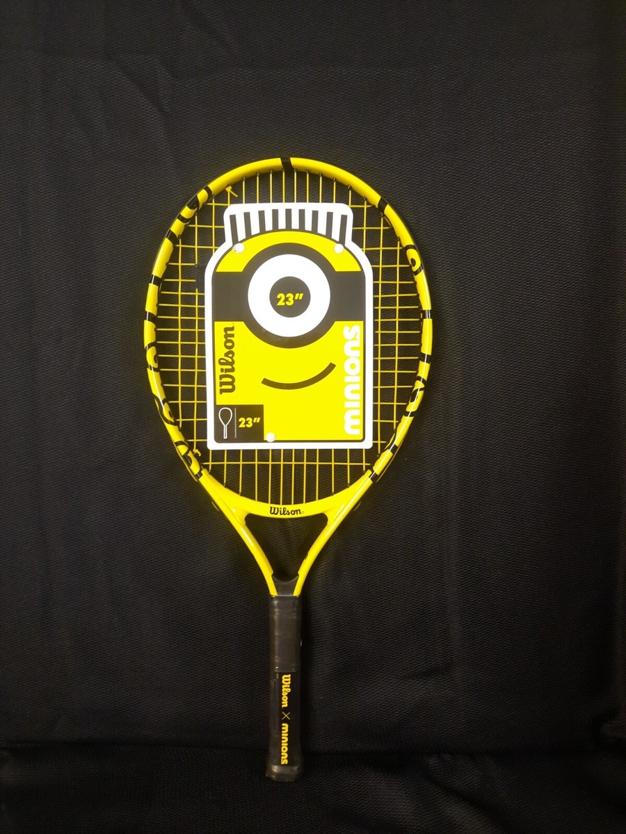 Wilson Minions Junior Tennis Racket New Yellow Black 23