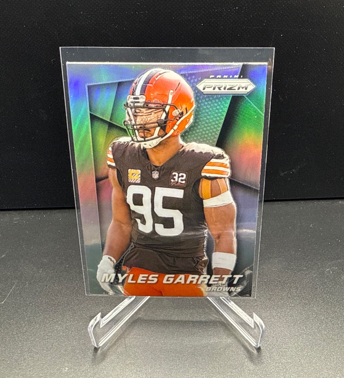 #8 Myles Garrett Prizm Flashback Prizms Silver Browns 2024 Panini Prizm