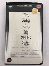 Zelig (VHS, 1983 WarnerBros) Woody Allen, Mia Farrow, Big Clamshell Box Case