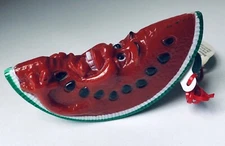 Vintage 1994 Creative Concepts WATERMELON KID Bubble Gum Container DARK RED