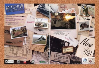 2003 Battlefield 1942 Secret Weapons Of WWII PC Original Advertisement / Promo 1