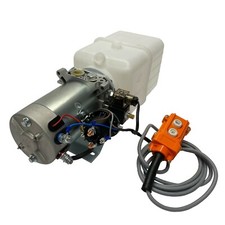 12V DC Single Acting Hydraulic Power Unit 6 Quart tank with Remote Control